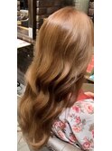 透明感♪髪質改善カラー小顔艶感ミディミルクティーベージュ