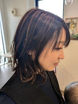 ラ グリヴ(La Grive) ハイライトピンクブラウンカラー