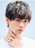 無造作パーマ ニュアンスパーマ 束間ショート 20代 メンズヘア
