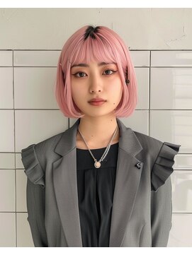 エヌプラス(N+) ホワイトグレージュミニウルフチェリーブラウンデジタルパーマ