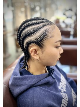 バイブアンドアネックス(VIBE & ANNEX) レディースコーンロウ　8本構成