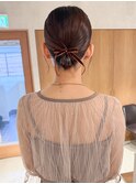 "久保田"結婚式参列ヘアセットボブアレンジタイトスタイル