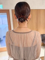 ラミエ バイ メルト 吉祥寺(lamie by melt)&nbsp;"久保田"結婚式参列ヘアセットボブアレンジタイトスタイル