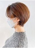 美髪ショートボブ顔周りレイヤー_ba381652