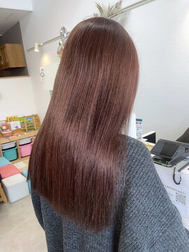 オリビアヘアー(OLIVIA HAIR) かわいいピンクブラウン