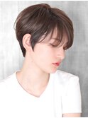 ショート・ボブ/丸顔/前髪あり/絶壁解消/30代/40代/50代/くびれ