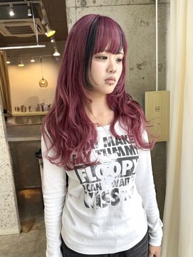 ラニヘアサロン(lani hair salon) ピンクカラー/パープル/ポイントデザイン/ブリーチ/ダブルカラー