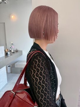 ステン(sten) 切りっぱなしボブ/姫カット/顎ラインボブ/ハイトーンボブ