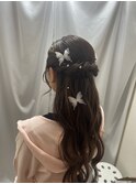 ハーフアップ