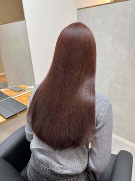 ワク 藤沢店(waku) レッド　ブラウン　髪質改善