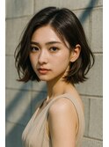 モカブラウン・シルエットボブ
