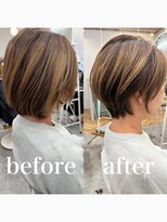 ロミー 本厚木(ROMMY.)&nbsp;丸みマッシュボブ◎エアタッチバレイヤージュ小顔20代～50代