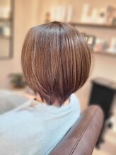 ミュウ(mieux)&nbsp;ベーシックショート×グレージュブラウン