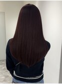 ブリーチなしでできるワインレッド