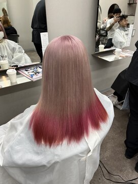 リングバイモアムー(Ring by Moremuu) ブリーチカラーピンクカラー