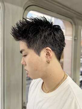 ニコ トウキョウ ロジック(nico TOKYO Logic) 刈り上げアップバングスパイキーショートパーマスパイラルパーマ