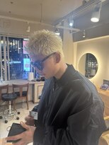 キャンバス バイ ネオリーブ 横浜西口(Canvas by neo.)&nbsp;横浜★ハイトーンくすませブロンドスパイキーショート