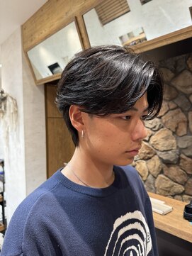 アトラクト バイ ラック 津田沼(Attract by LUCK) 毛流れセンターパート/津田沼／メンズ／メンズ