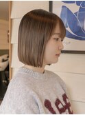 地毛風カラー/切りっぱなしボブ[船橋駅/ボブ]