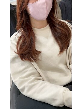 ドクターズサロン レラパール レイヤーカット/ウェーブ巻き/キャラメルブラウン/大人かわいい