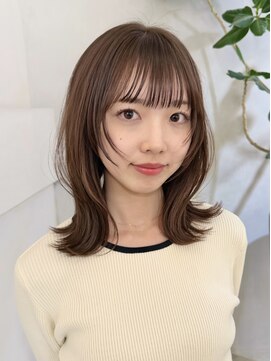 フォト 新宿(foto) ミディアムヘア/ミルクブラウン/フェイスレイヤー