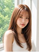 ロング レイヤーカット 顔周りレイヤー 透明感 20代30代40代