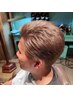 デザインカット+ナチュラルカラー(白髪染め可)+ナチュラル艶肌シェービング