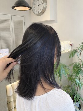 フレリス(FreRis) ブルーバイオレット×インナーカラー【守谷 ケアブリーチ】