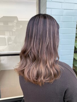 ディードア ヘア ヴィジョン(Ddoor hair vision) バレイヤージュ×ベージュ