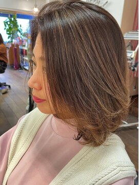 メリッサ ヘアーアンドスパ(melissa hair&spa) 【ナチュラルハイライト×春カラー】
