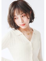 マッシュアンドマッシュアヴェダ ららぽーと福岡店(mash&mash AVEDA)&nbsp;シースルーバング/アヴェダオーガニックカラー／ショートボブ