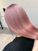 ベレーザ 渋谷(BELEZA)&nbsp;3821ホワイトピンクハイトーンカラー艶髪ミルクティーピンク