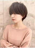 大人可愛い小顔ひし形クビレ丸みボブ20代30代40代大人ショート