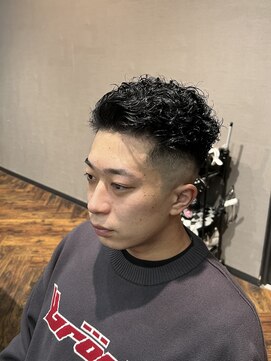 スキル(SKILL) 【SKILL】ツーブロック刈り上げショートメンズパーマハイライト