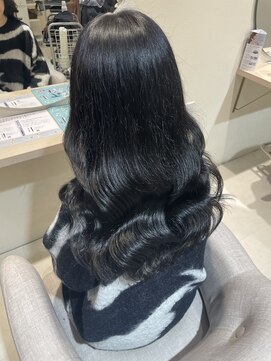 クレビアテン(CreBiA ten_) ブルーブラック×韓国巻き髪