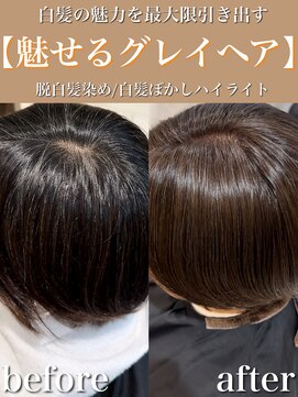 アッシュ 大泉学園店(Ash) 魅せるグレイヘア【マロンベージュ】