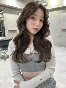 サイン 渋谷(SIGN) 韓国ヘアーハッシュカットレイヤーカットグレージュブリーチ無し