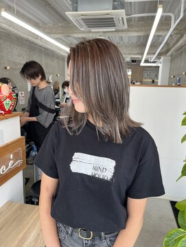 メルシー 福岡天神店(Merci) ハイライトカラー☆レイヤーボブ☆Ayumi