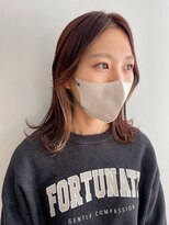 フープヘアー(HOOP.HAIR)&nbsp;20代30代40代ミディアム外ハネボブ