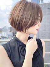 ロンド エメ 柏(Lond aimer) 柏グランマッシュショートオリーブグレーカラーハイライト小顔