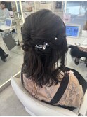 #haru 卒業式アレンジでハーフアップに!