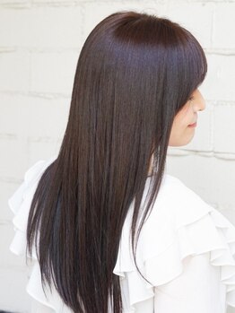 アトリエ ミム 二子玉川店(atelier mim)の写真/二子玉川で《髪質改善×縮毛矯正》ならmim♪柔らかい質感のナチュラルストレートが得意。うねり/くせ毛改善