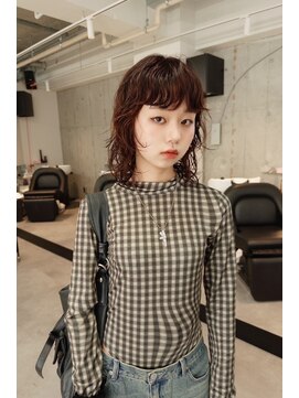 シティ(sity.) 天神　ブリーチなしダブルカラー　レイヤーカット　暖色カラー