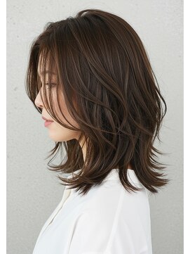 アントワープトーキョー(antwerp TOKYO) 30代40代50代外ハネミディアムレイヤー髪質改善酸性ストレート
