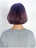 ボブミディアムショートチェリーブラウン_ba557931