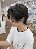 韓国メンズ×ニュアンスパーマ