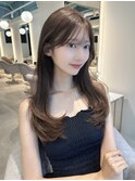 顔まわりカット/後れ毛/韓国ヘア/くびれヘア/レイヤーカット