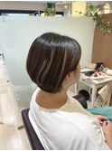 【L by first】広がり抑える重めショートボブ