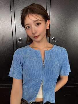 ディーエックス ウエスト(Dxxxx WEST) 大人シースルーボブ 切りっぱなしボブ 恵比寿外ハネボブ