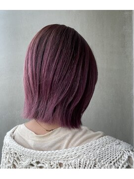 シアン(cyan) ラズベリーカラー×ボブレイヤー